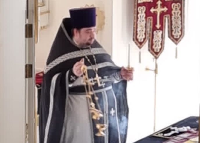 Литургия Преждеосвященных Даров в день памяти преподобного Никона Киево-Печерского.