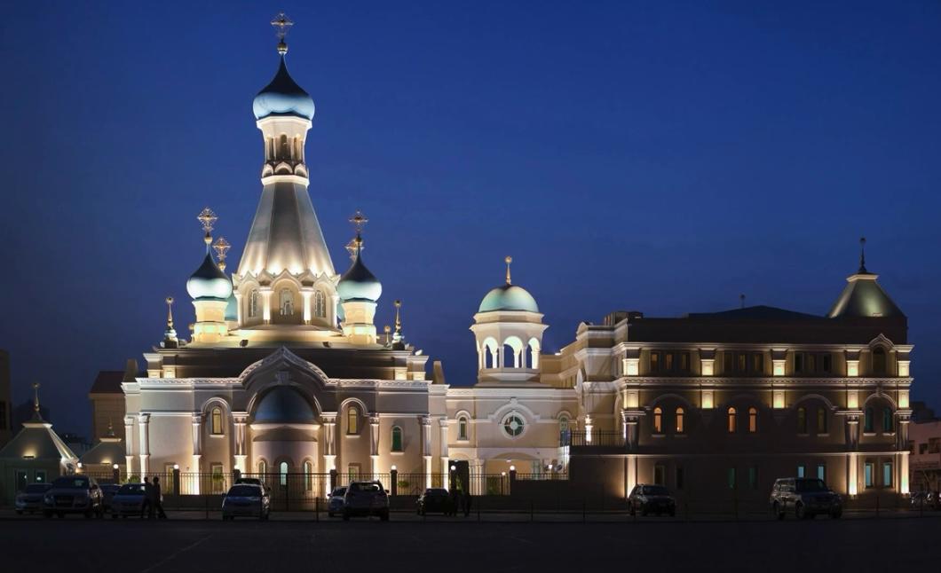 Ночное рождественское богослужение в храме св. апостола Филиппа в ОАЭ.