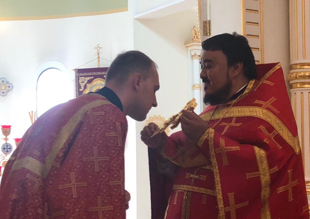 29 декабря 2019 г. Литургия в неделю святых праотец и молебен на Новый год. 