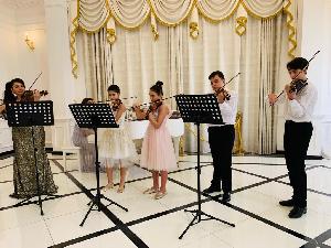 Скрипичный концерт воспитанников класса Ирины Аликаевой прошёл в Патриаршем зале КПЦ.