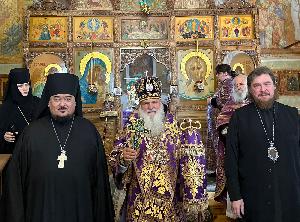 Архимандрит Александр (Заркешев) принял участие в праздновании 70-летия главы Среднеазиатского митрополичего округа митрополита Викентия.