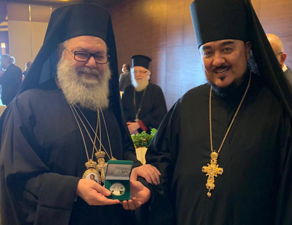 Встреча архимандрита Александра (Заркешева) с Блаженнейшим Патриархом Антиохийским и всего Востока Иоанном Х.