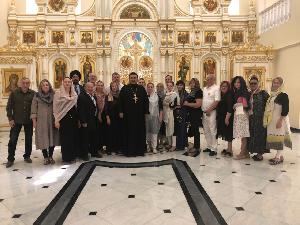 Участники 3-ей Ассамблеи народов Евразии посетили храм св. апостола Филиппа. 