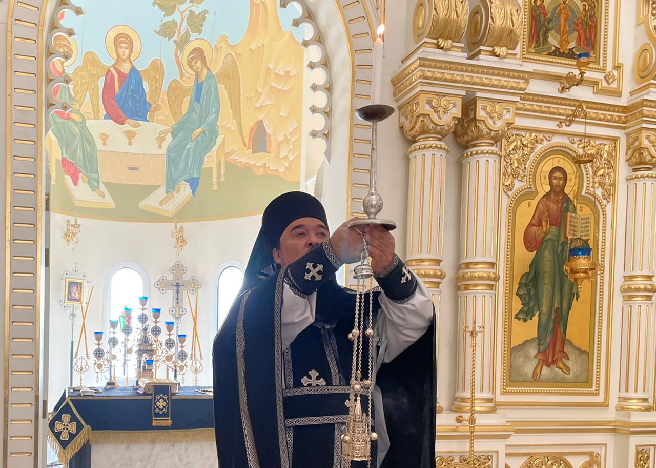 Литургия Преждеосвященных Даров  в день памяти святого мученика Евлампия.