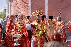 Настоятель архимандрит Александр (Заркешев) принял участие в престольном празднике в казанском Борисоглебском храме. 