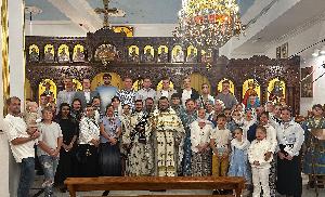 Богослужение в эмирате Абу-Даби на праздник Успения Божией Матери.