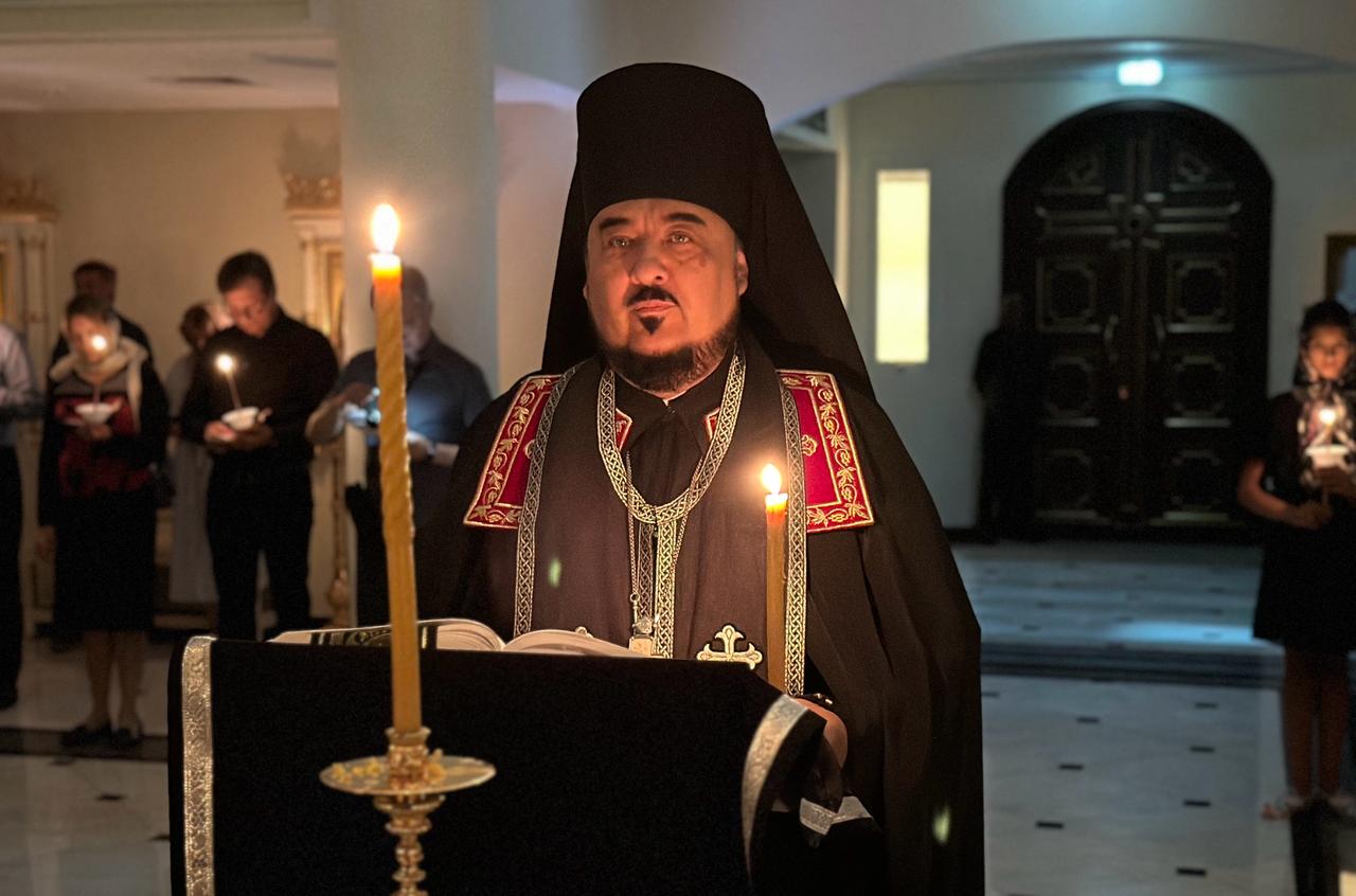 Чтение Великого покаянного канона преподобного Андрея Критского в четвертый день Великого поста . 