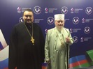 Владыка Александр и архимандрит Александр посетили Дом болельщиков в Баку