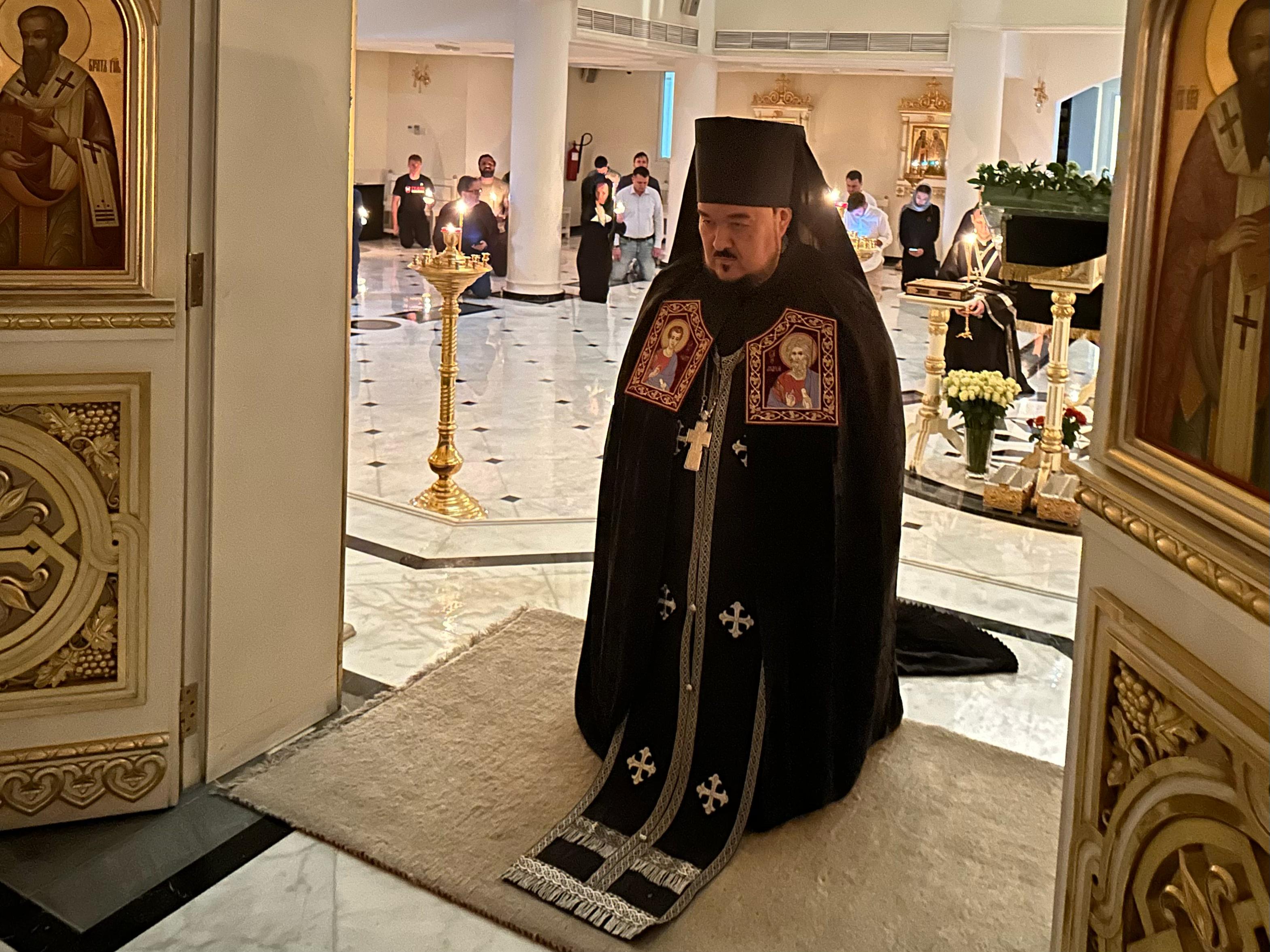 Чтение Великого канона преподобного Андрея Критского на третий день Великого поста. 