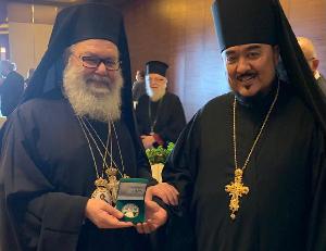 Встреча архимандрита Александра (Заркешева) с Блаженнейшим Патриархом Антиохийским и всего Востока Иоанном Х.